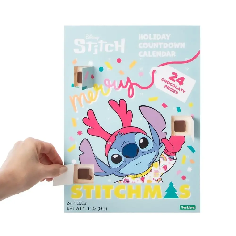 🔥Disney Stitch Merry Stitchmas Holiday Countdown Calendar 1.76oz BNWT🔥